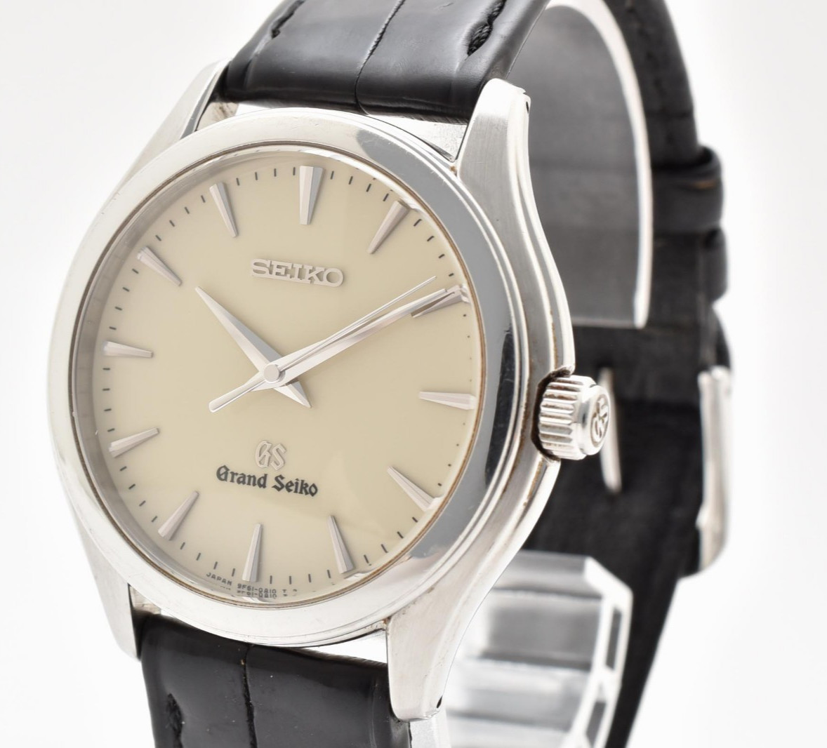 SEIKO Grand Seiko 9F61-0A10 Quartz Ivory Dial Men’s Watch Authentic Japan