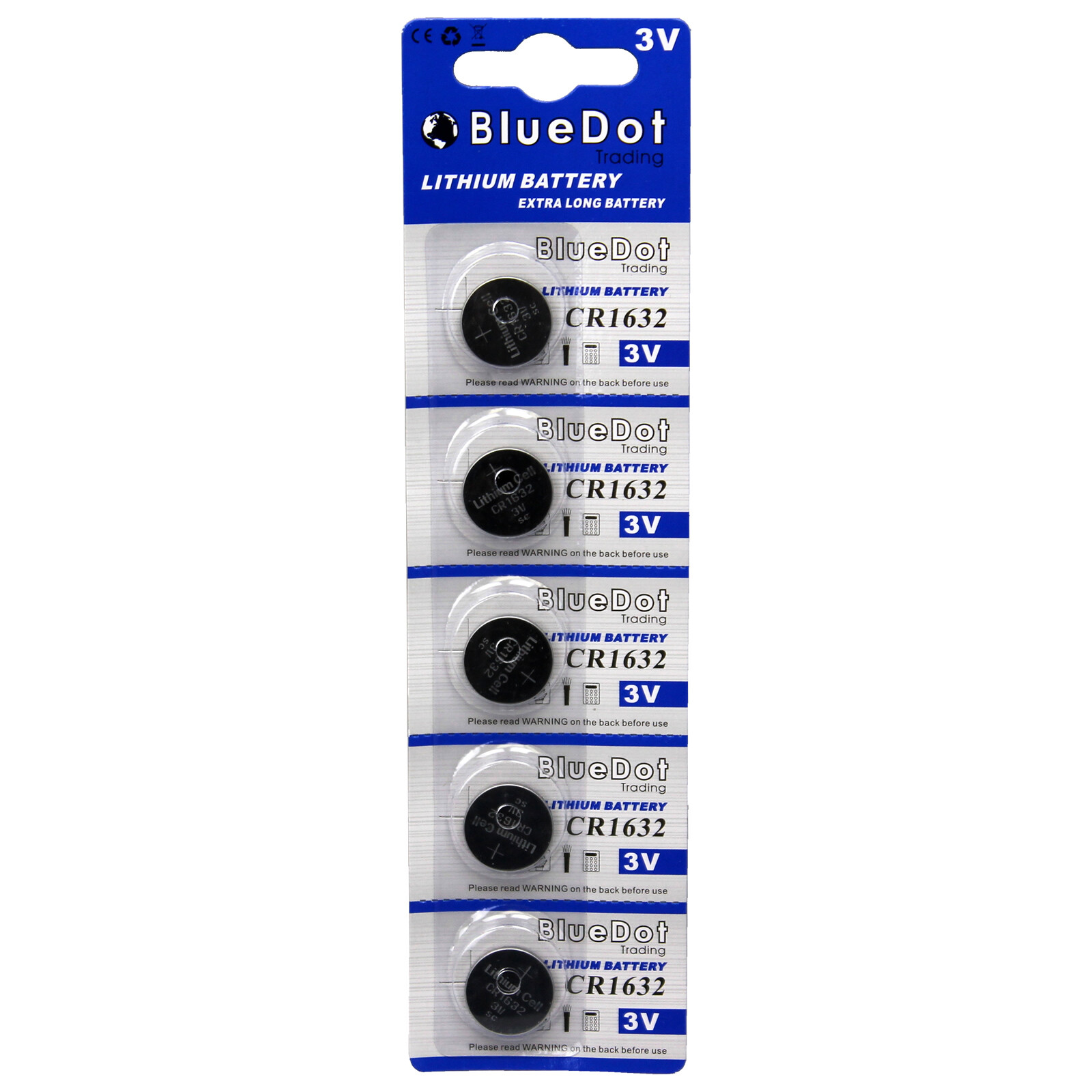 5pcs CR1632 CR 1632 3V Lithium Coin Cell Button Battery Batteries ~ USA SHIPPER