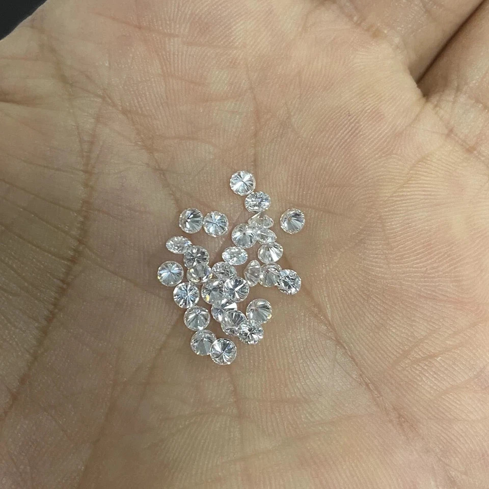 Natural Loose 1 MM Diamond Round 200 Pcs Lot VVS1 Clarity D White Color .005ct