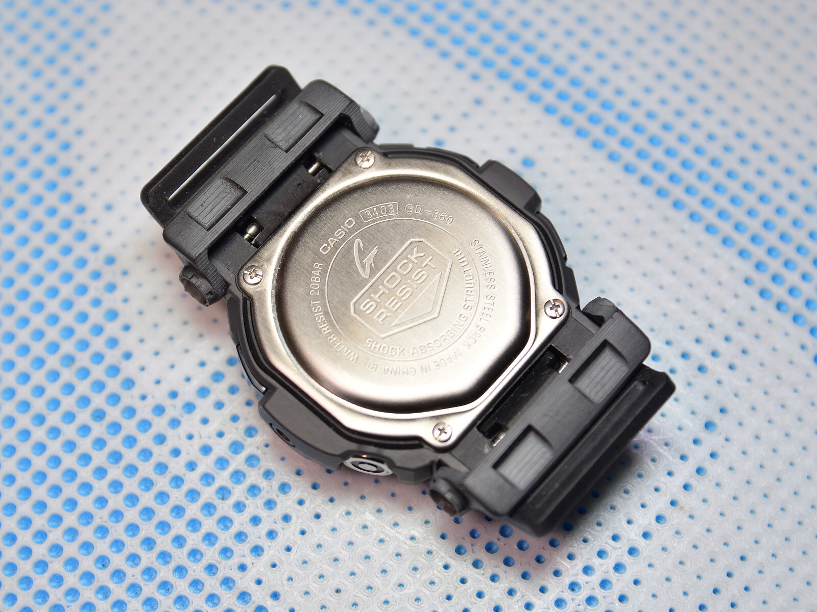 Tough resin strap or band adapter for G-SHOCK GD350.