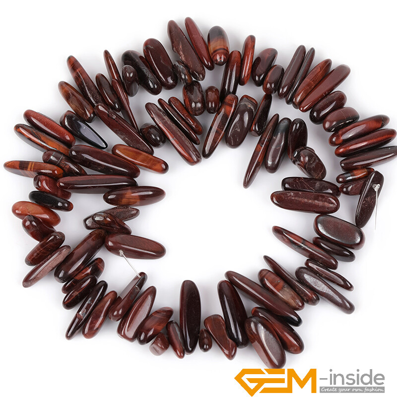 Natural Freeform Gemstone Sticks Spike Chips Beads For Jewellery Making 15″ AU