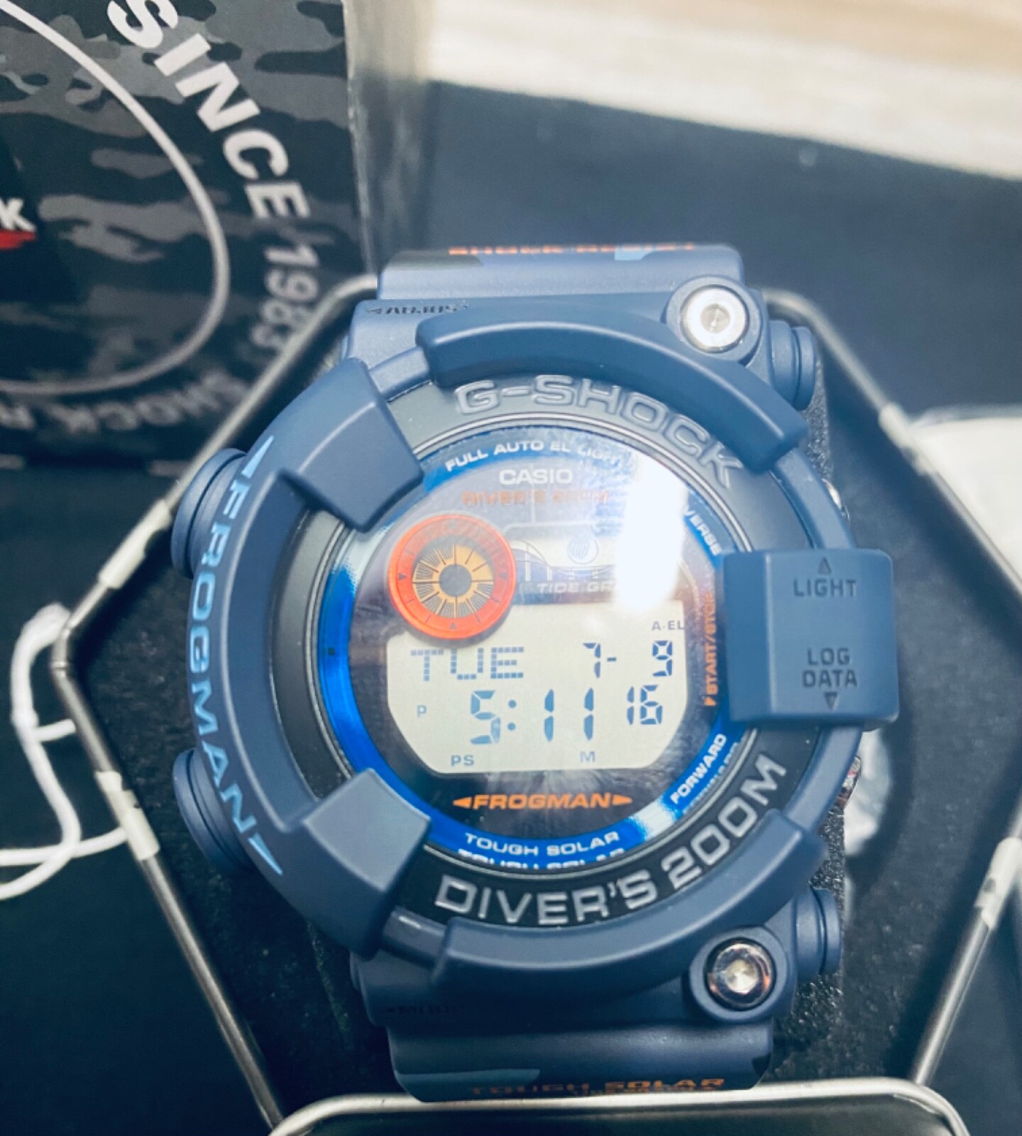 ***USA SELLER***CASIO G-SHOCK FROGMAN camo Navy GF-8250CM-2JR Tough Solar