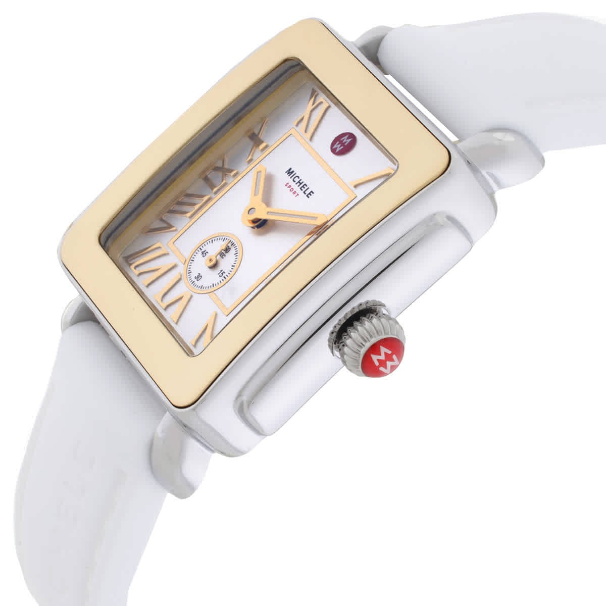 Michele Deco Sport Mid Quartz White Dial Ladies Watch MWW06H000007