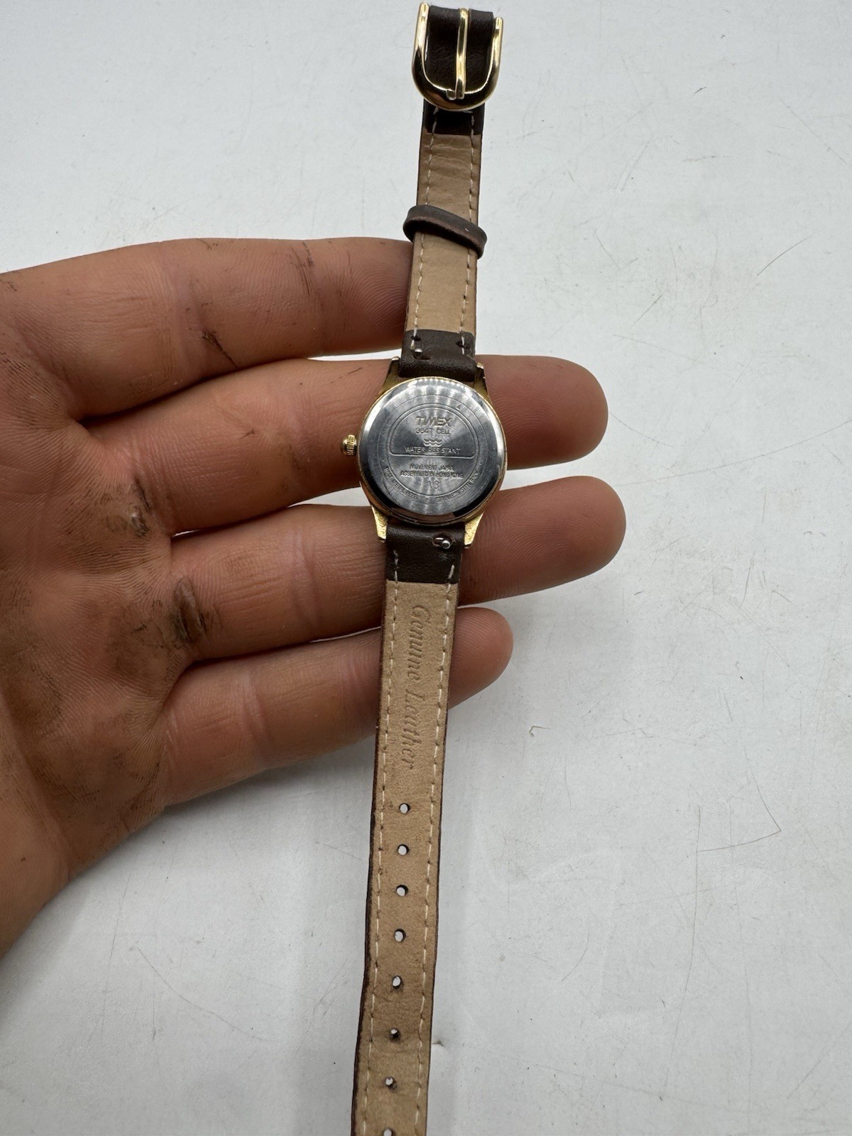 Vintage Timex 364 T Cell Quartz Watch Moon Phase Runs