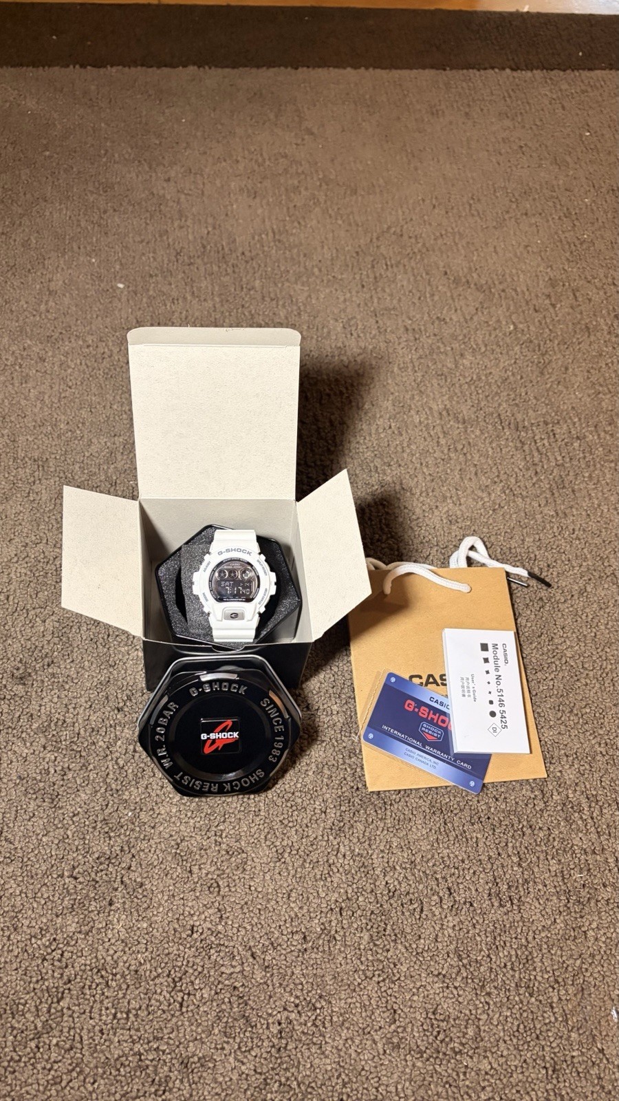 White gshock GD-X6900RD-4DR brand new everything included