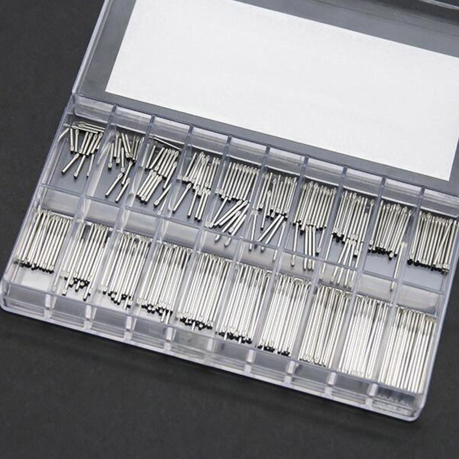 300Pcs 1.2/1.0mm 8-27mm Assorted Knurled Watch Band Bar Bracelet Link Pin