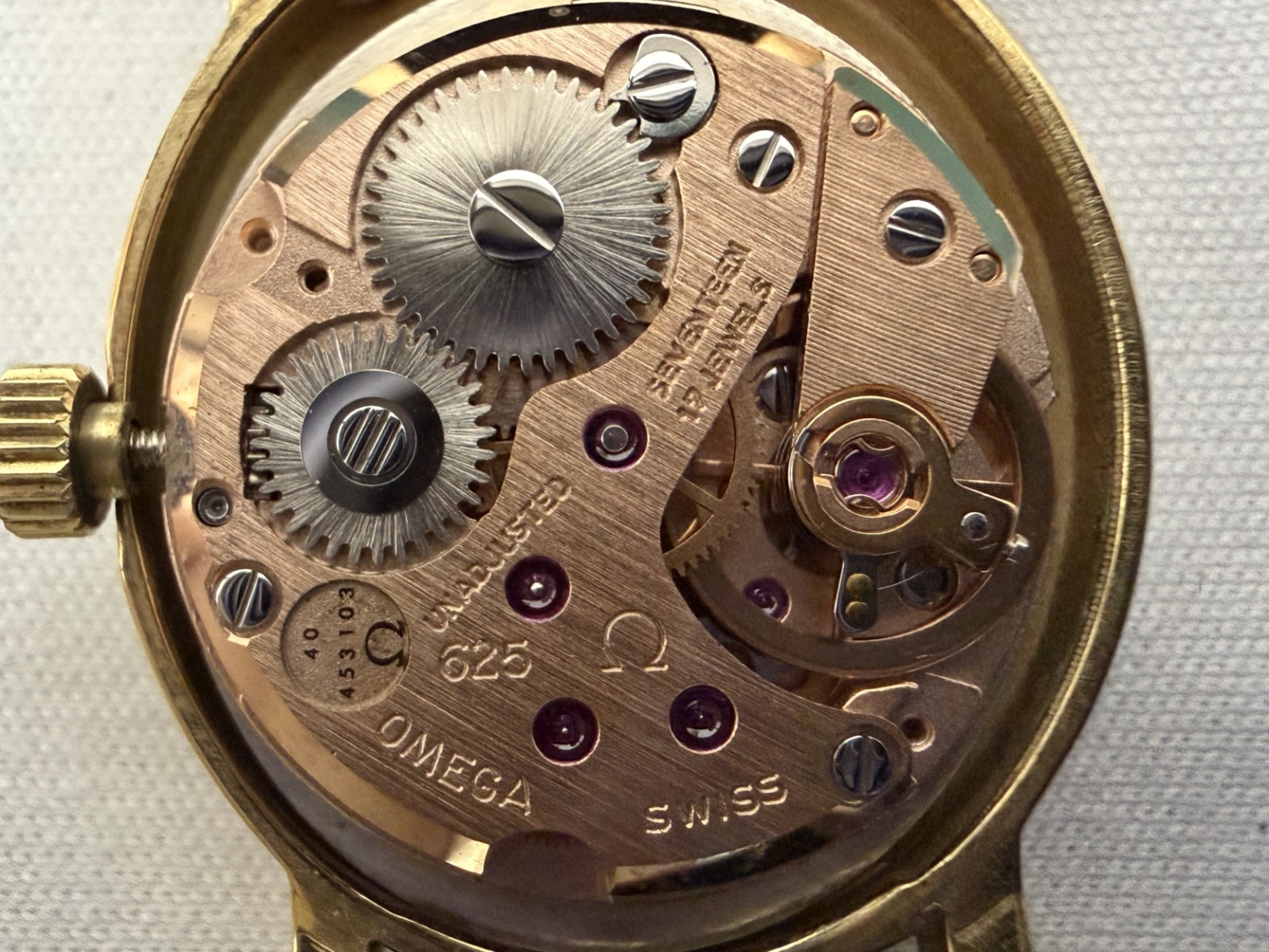 [Almost MINT] Vintage 1982 OMEGA Geneve Cal.485 Hand Winding Gold Women’s Watch