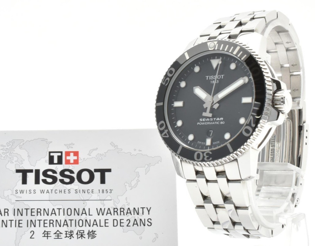 TISSOT Seastar 1000 T120407 Automatic Powermatic 80 Men’s Watch 43mm Black Dial