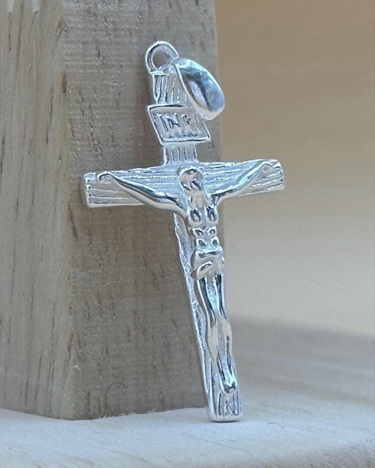 999 silver Crucifix Cross pendant
