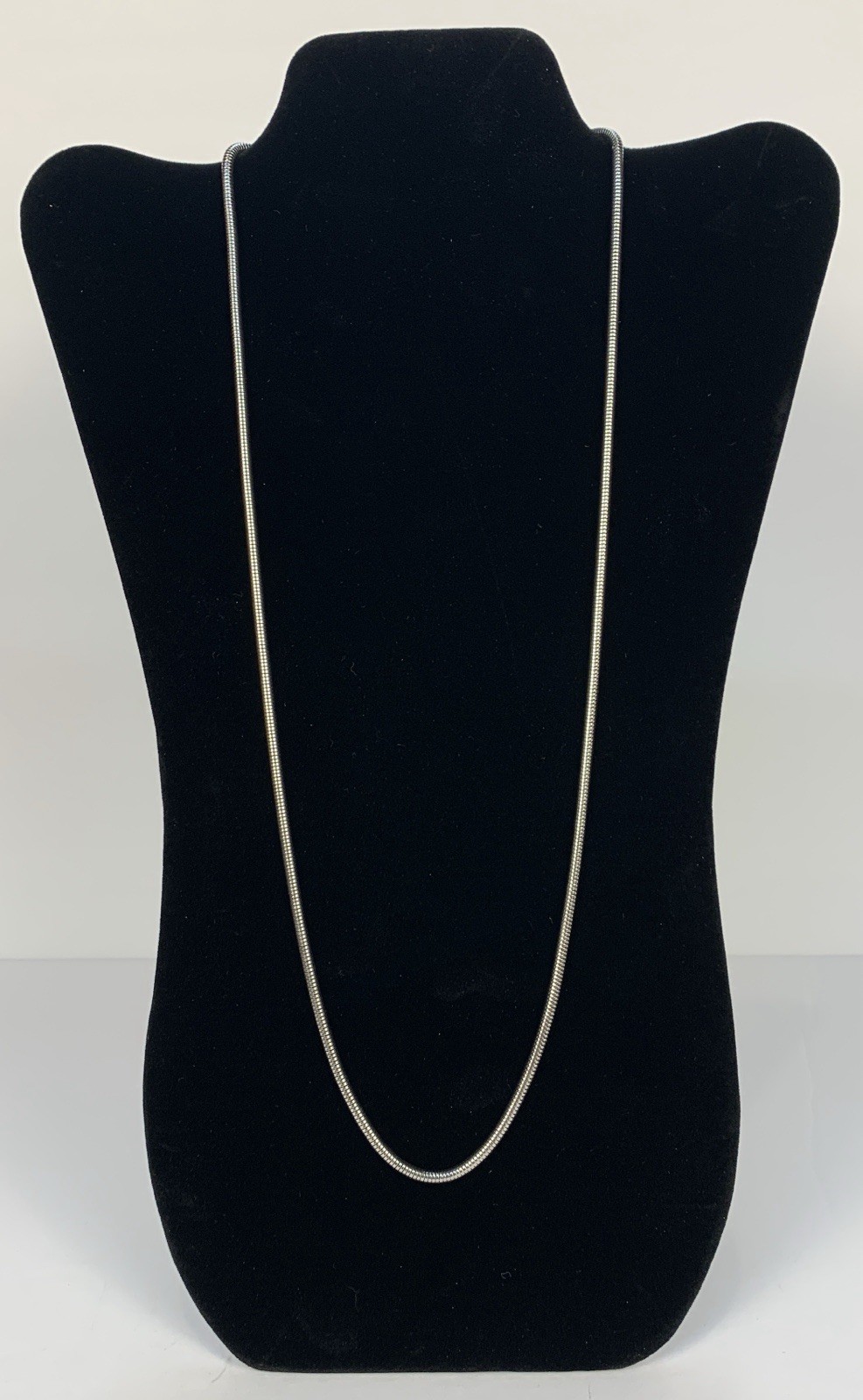 Stainless Steel Round Snake Chain Necklace Men Women 3mm 27” Lobster Clasp b