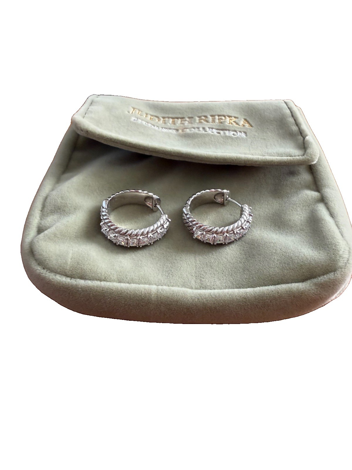 Judith Ripken Cuff And Hoop Earrings Sterling