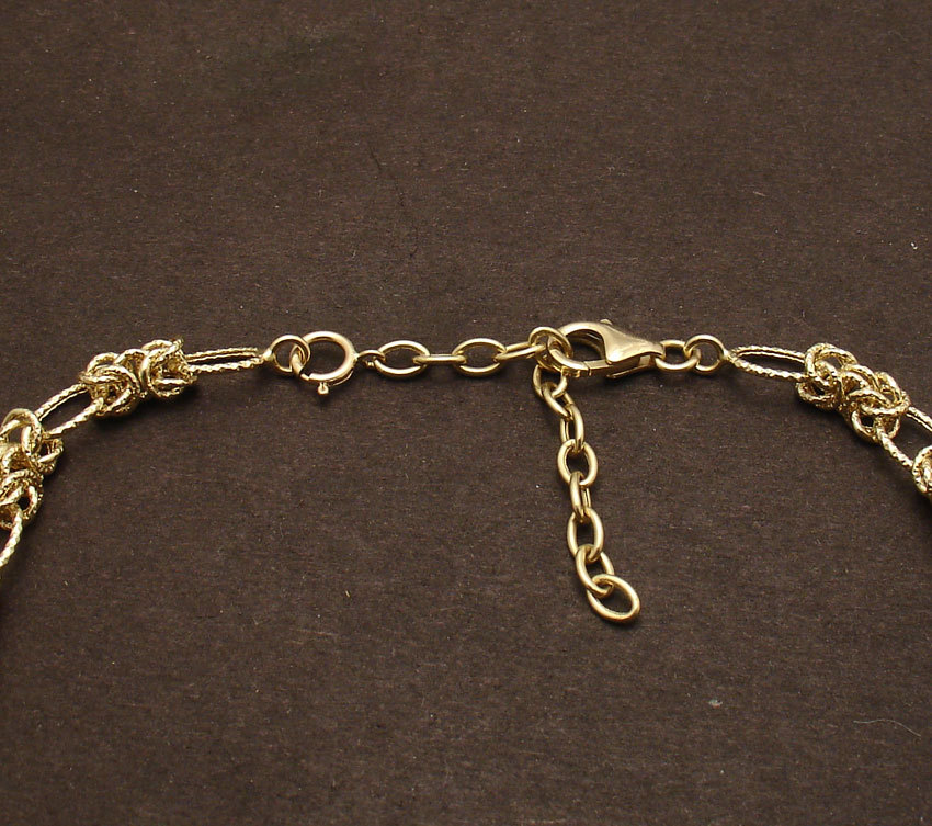 Oval Cable Chain 4 Bracelet Necklace Extender Lock Clasp Real 14K Yellow Gold