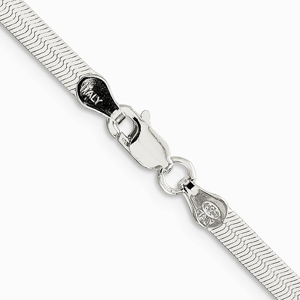 Sterling Silver 3.5mm Magic Herringbone Chain Necklace 16″-24″