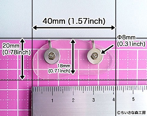 Easily Clip-On Keloid Pressure Earring Silicone Inside, Earlobe Shape,Japan Made