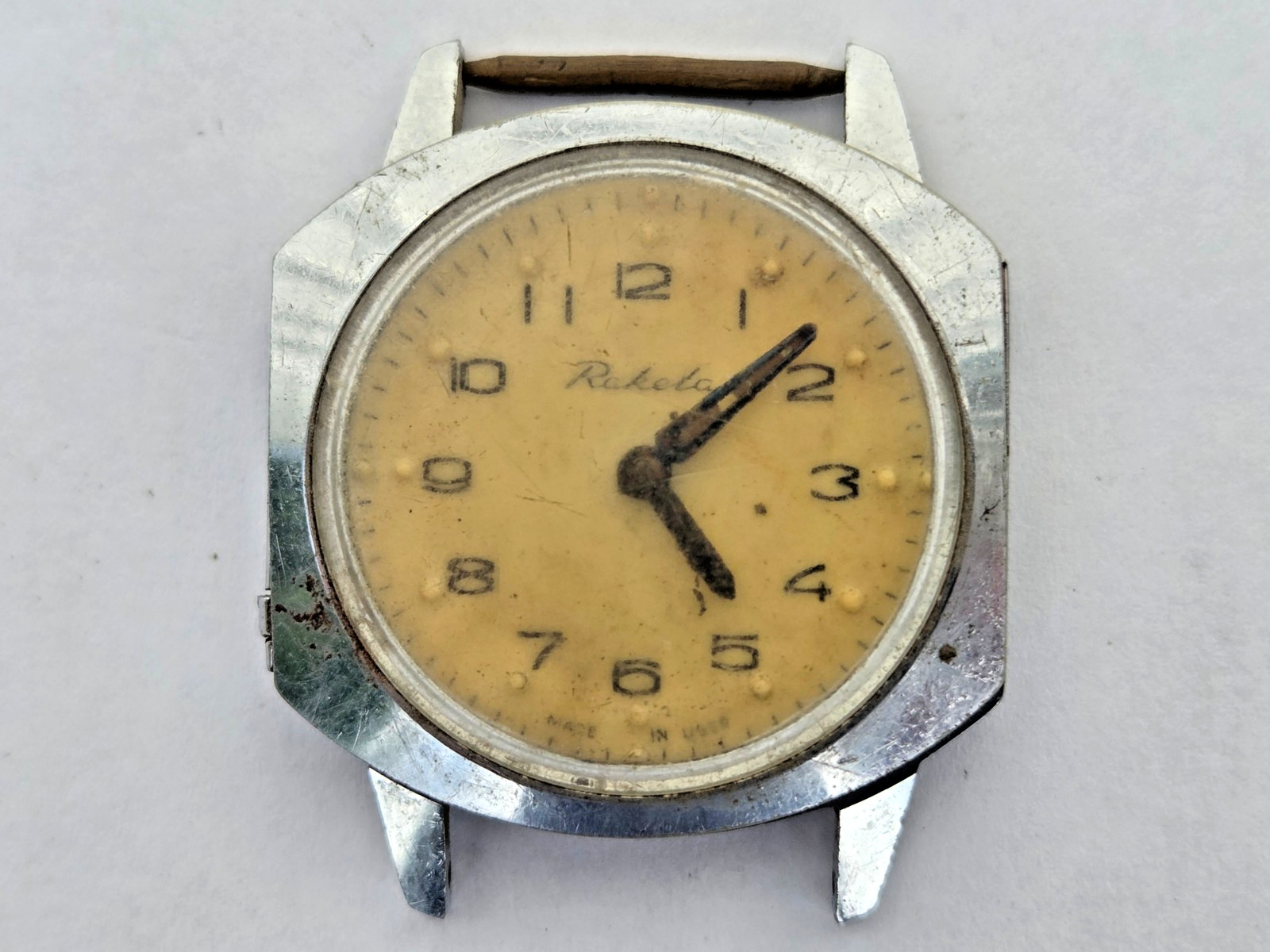 Russian Soviet Watch Raketa Rocket For The Blind Not working for parts US Seller