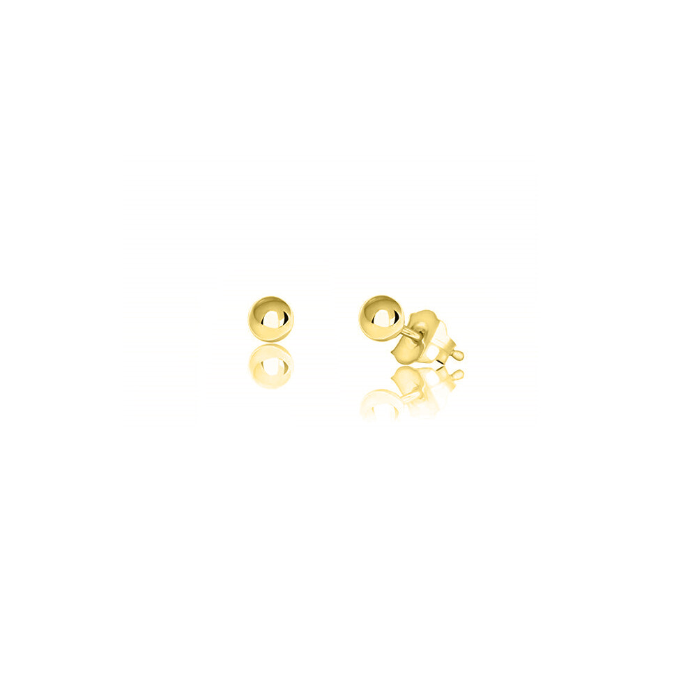 .925 Sterling Silver Post Ball Stud Earrings, Women & Girls, From 2-12MM