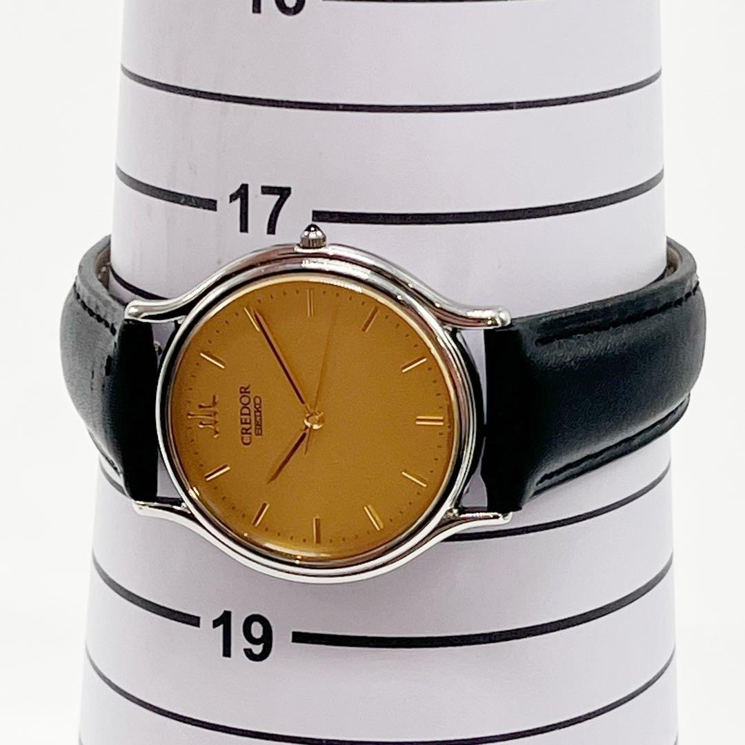 Seiko Credor 8J81-6A30 Men’s Quartz Watch Black Japan 075913