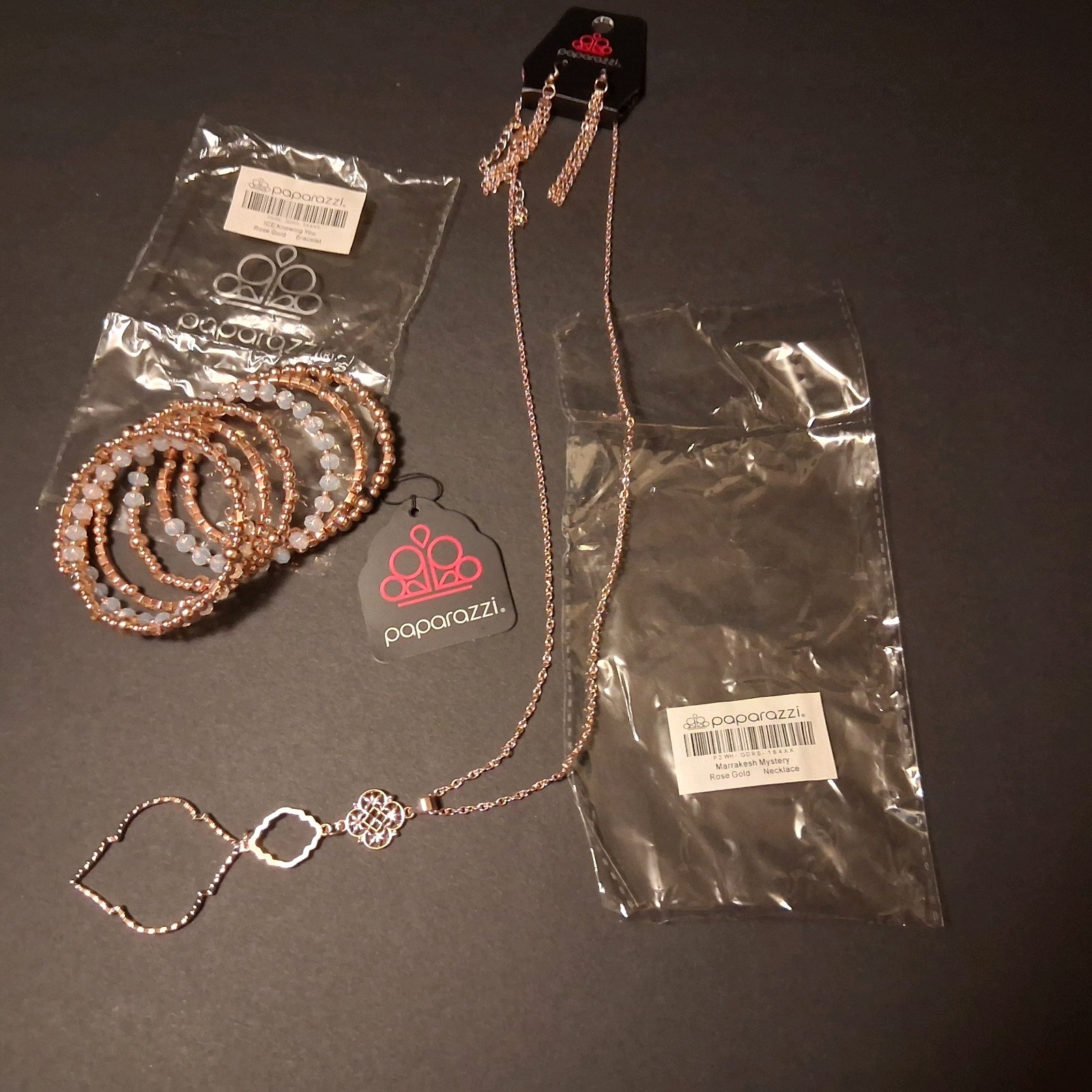 Best Pick Paparazzi- ICE Knowing You Bracelet (Color Rose Gold)