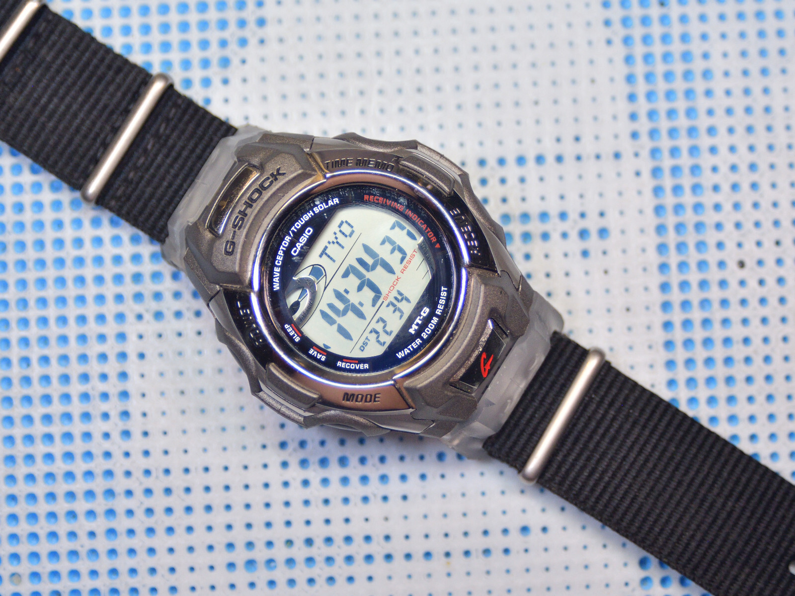 Resin watch strap & band adapter for G-SHOCK MTG900