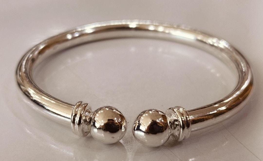 Open cuff bangle Solid 925 Sterling Silver Heavy Mens Bangles Bracelets All Size