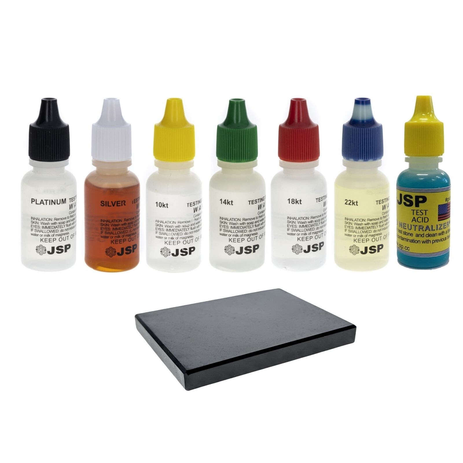 ToolTreaux Complete Gold Silver Platinum Testing Solution Kits with Stone