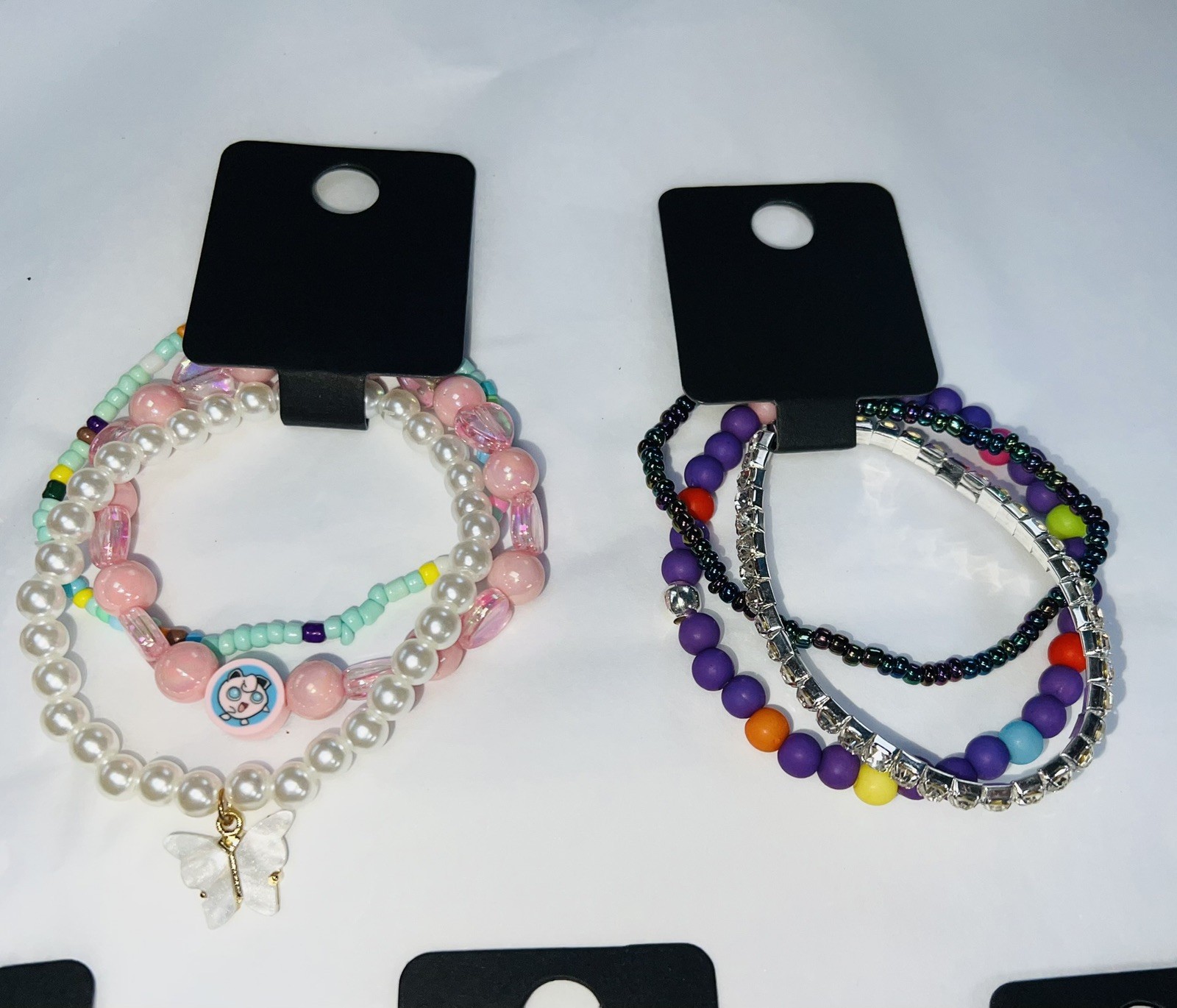30 x Handmade Pretty Kids & Teens BRACELETS Party Bags 10 Packs Of 3 Z