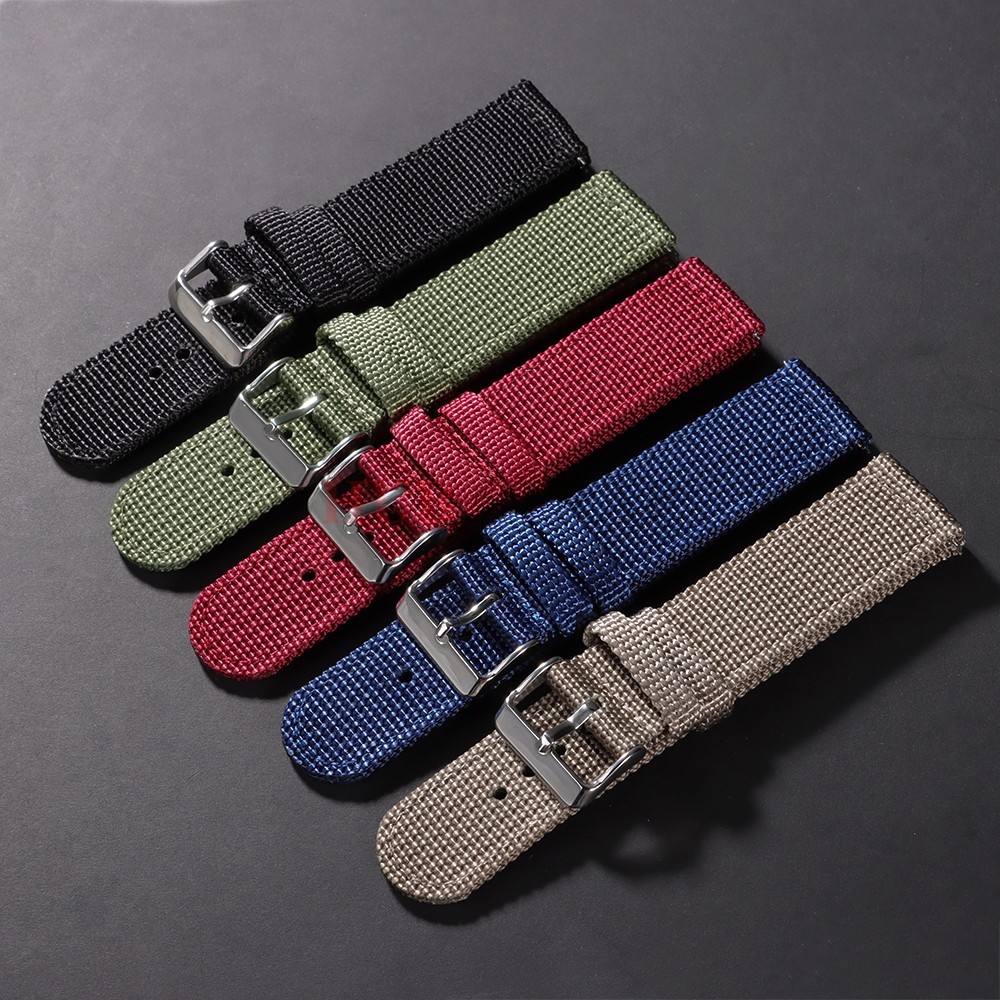 “Nylon Woven Watch Band 18mm 20mm 22mm 24mm – Quick Release Military Strap”