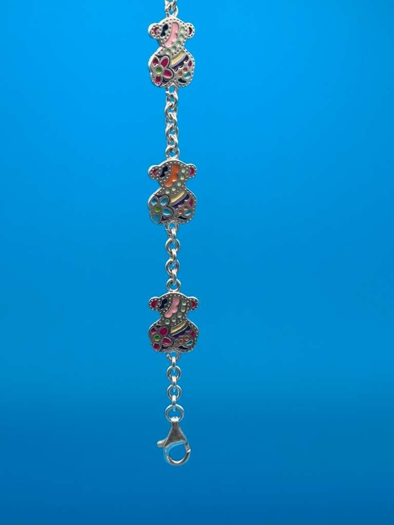 TOUS – Authentic Silver and Enamel Tous Bracelet