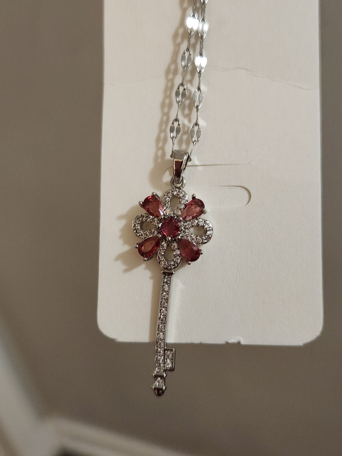 Key Pendent with Necklace Stanless Steel Gift Jewelry