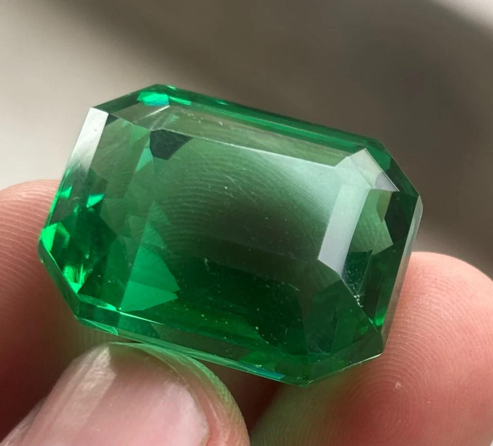 97 Ct Natural Green Emerald Emerald Cut CERTIFIED Colombian Loose Gemstone 6YHE