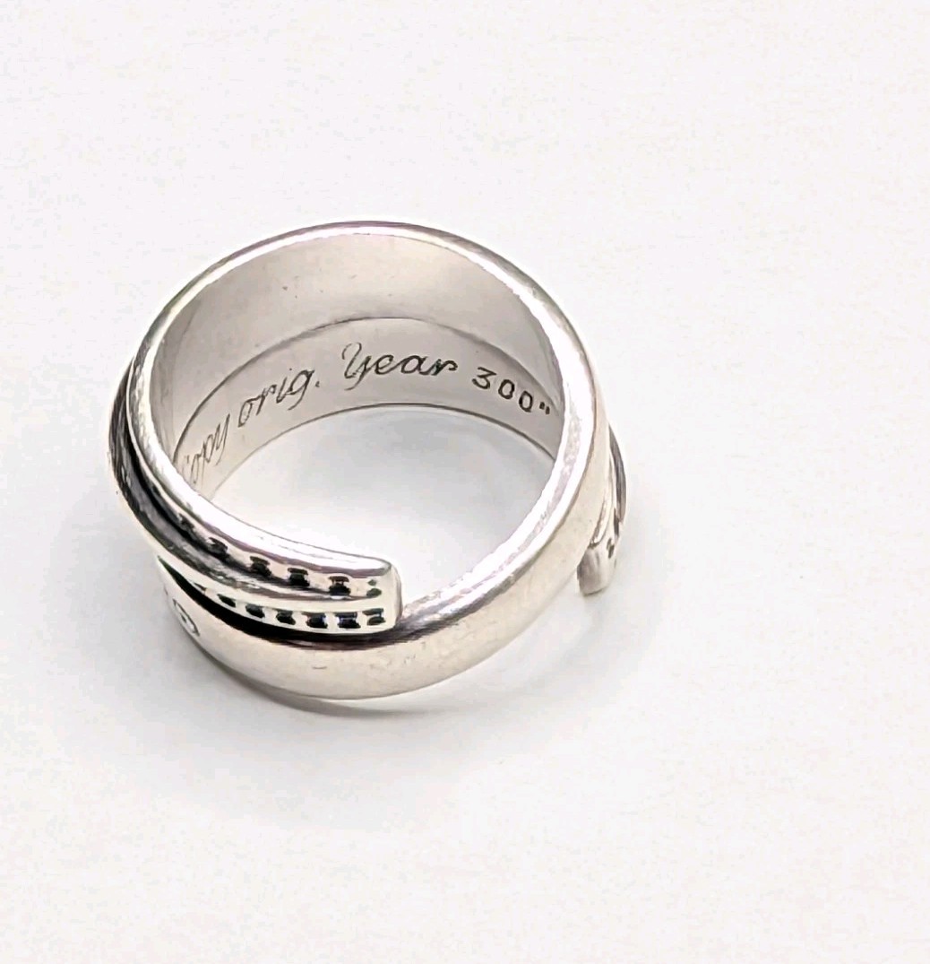 David Andersen Sterling Silver Saga Copy Orig Year 300 Snake Ring Size 5 1/2 +/-