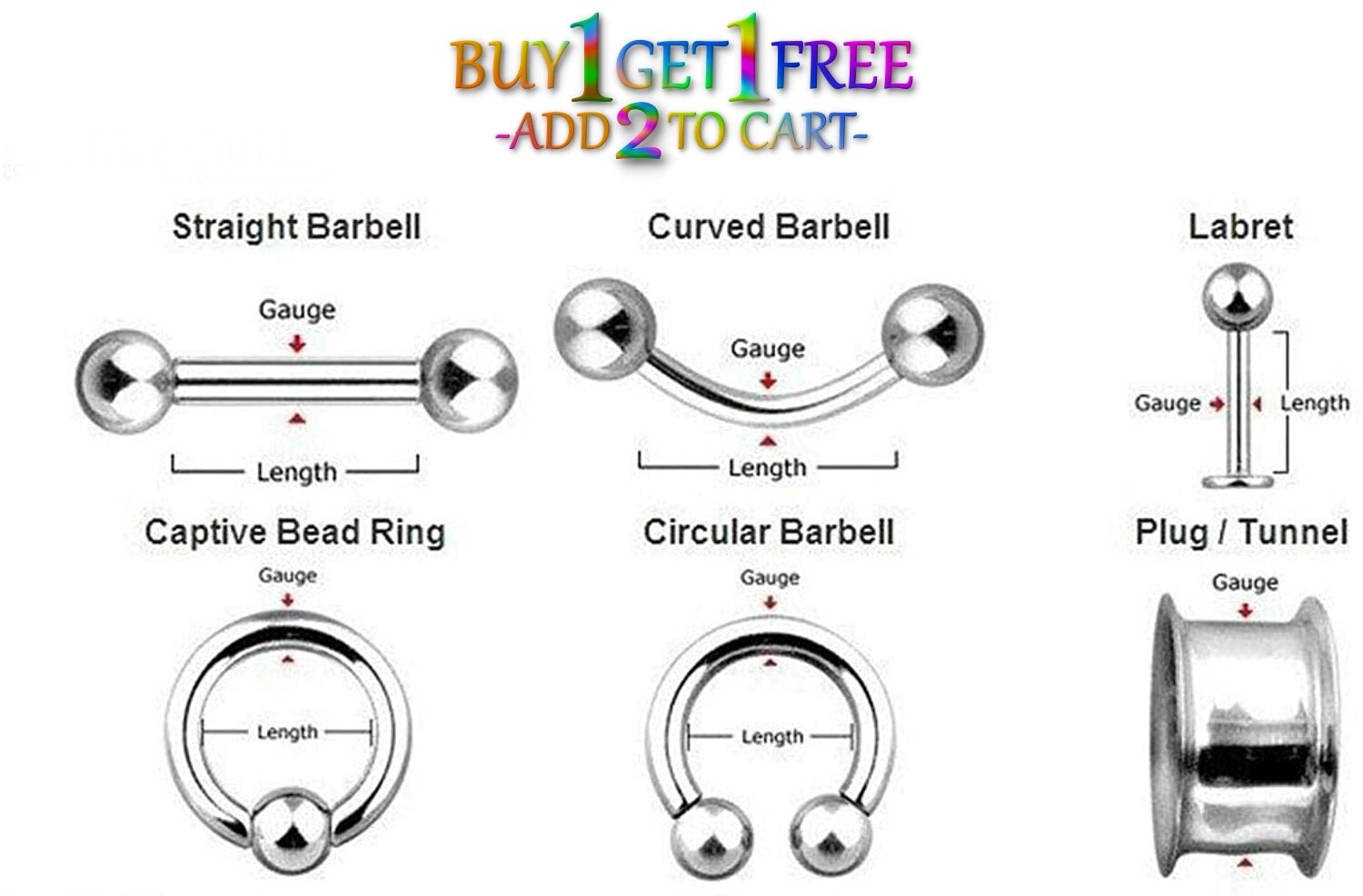 Pair 8g-50mm CLEAR ACRYLIC PLUGS Double Flare Gauges Solid Body Ear Tunnel 3040