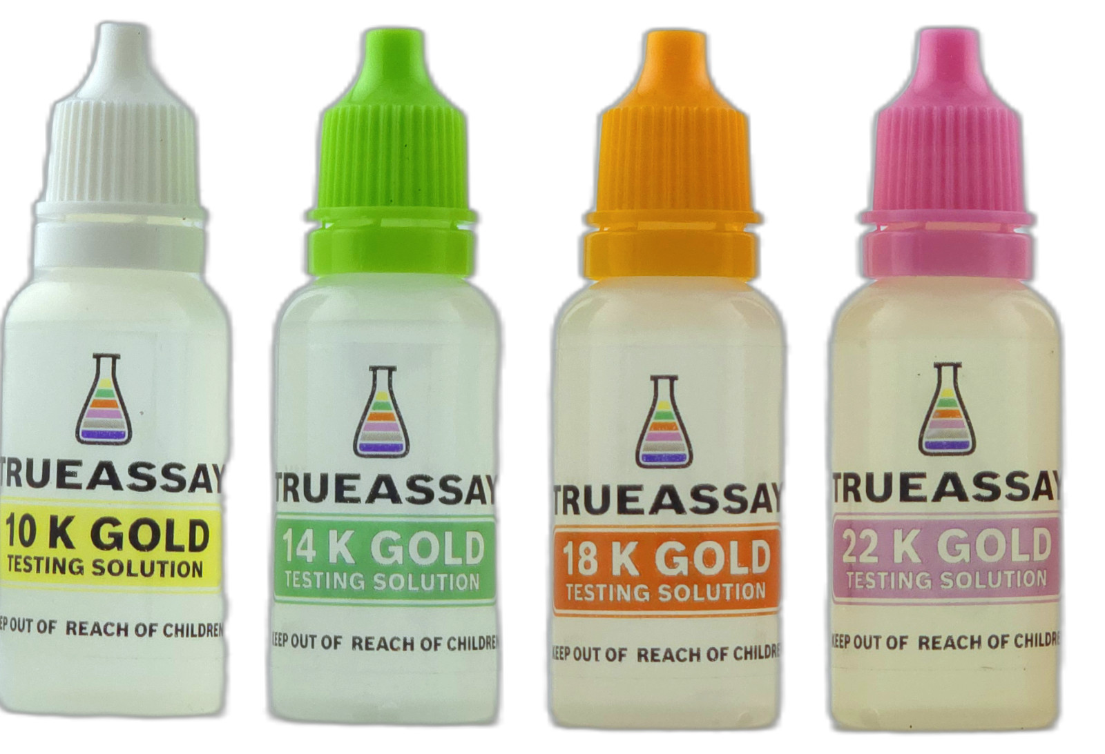 10K 14K 18K 22K Gold Jewelry Test Solutions Coin Acid Tester Testing Kit