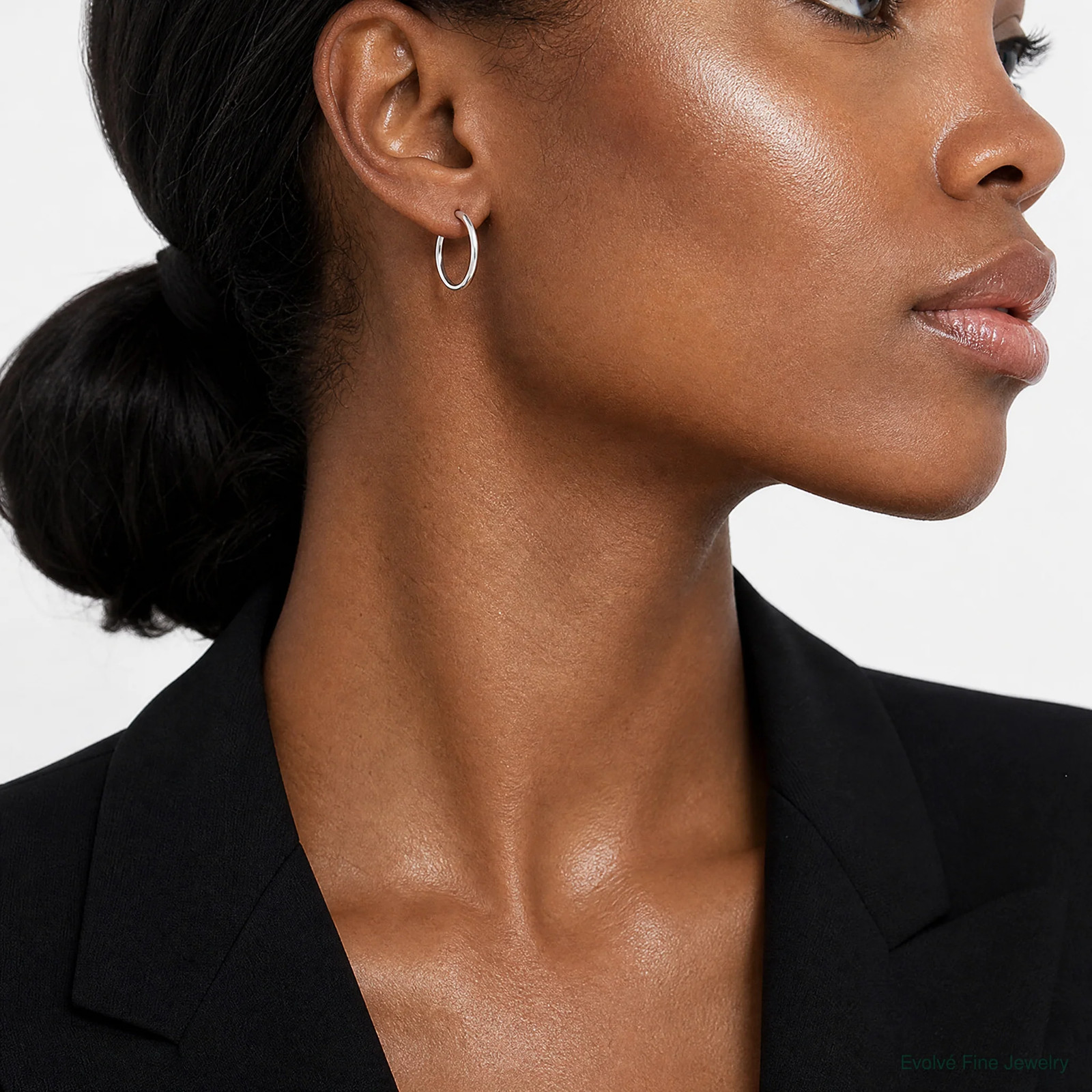 Sterling Silver 1.3mm Hoop Earrings