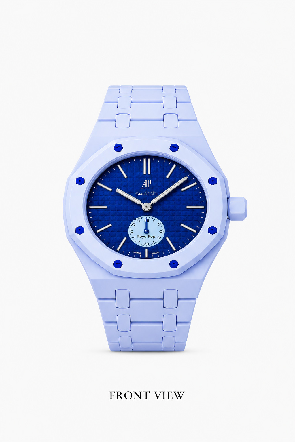 Ceramic Watch Strap Case Kit Compatible with Swatch AP Royal Pop Bioceramic Band