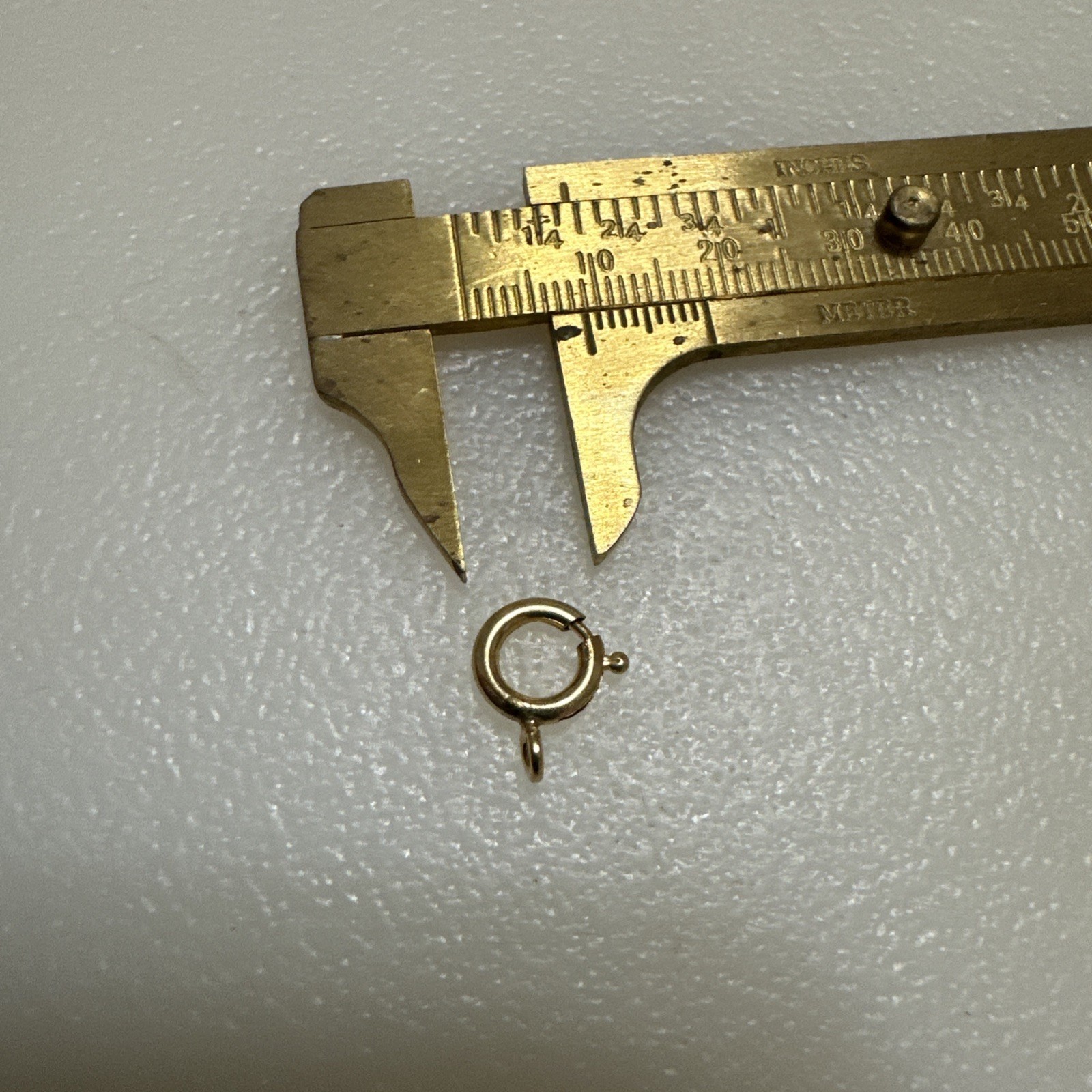 9mm HEAVY DUTY WEIGHT 14k Yellow Gold FILLED Spring Ring Clasp OPEN Jump ITALY
