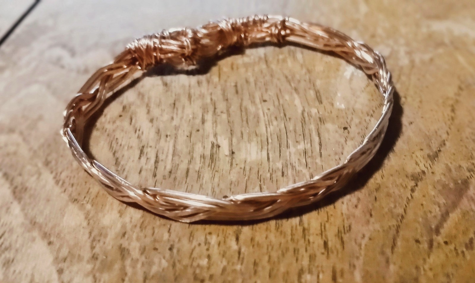 Handmade Braided Ancient Pure Cuff Copper Bracelet