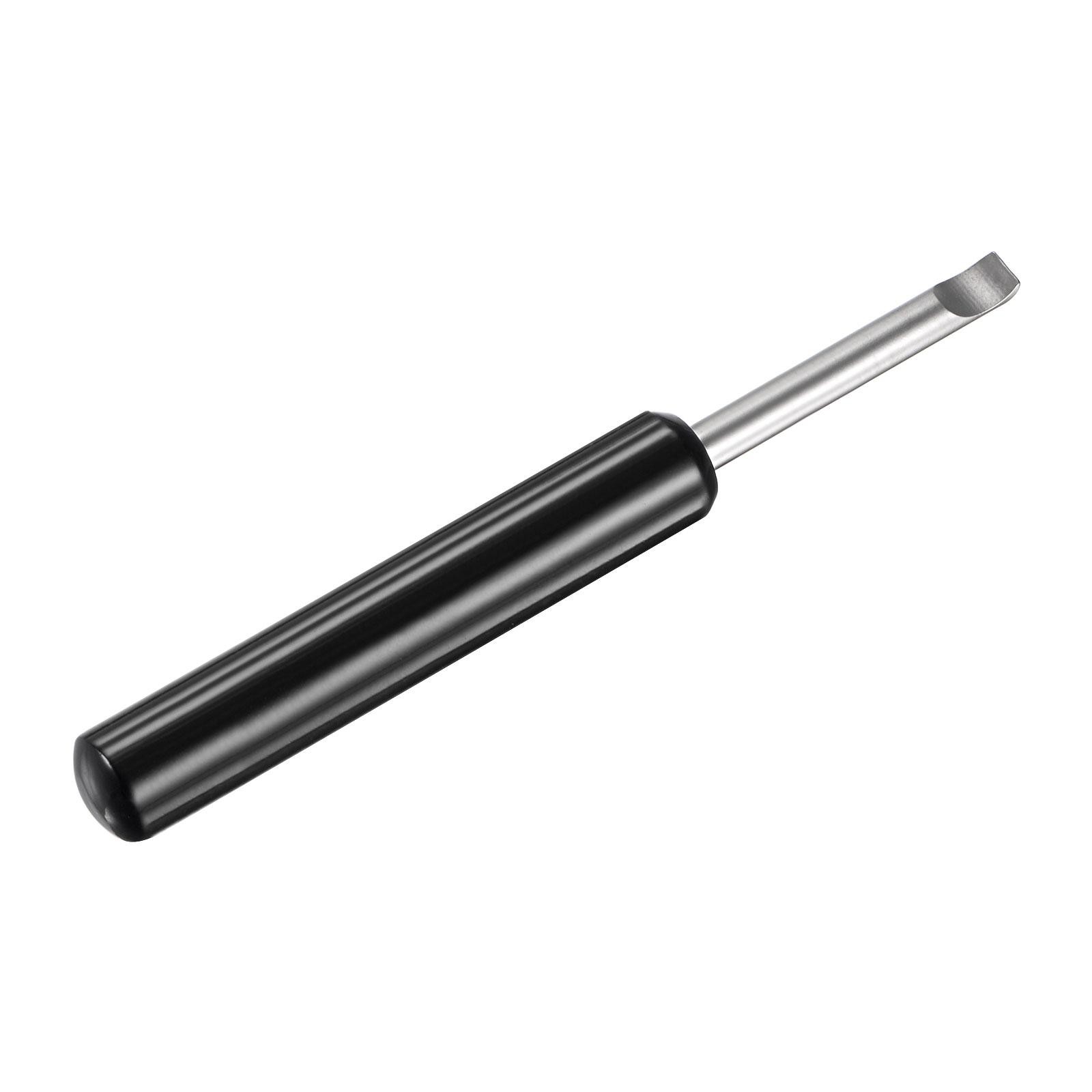 2Pcs Watch Back Case Remover Tool 5mm Width Pry Bar ABS Handle Black