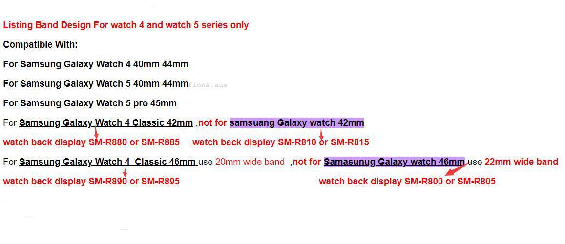 OEM Magnetic Silicone Band Strap For Samsung Galaxy Watch 6 5 4 40/42/44/ 5 Pro