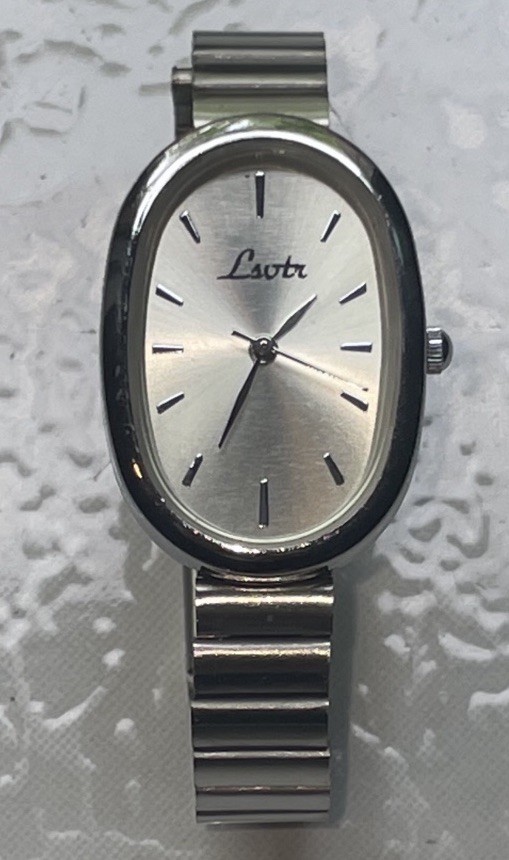 Oval Analog Watch Silver-tone Women’s Bracelet Metal Dress Formal
