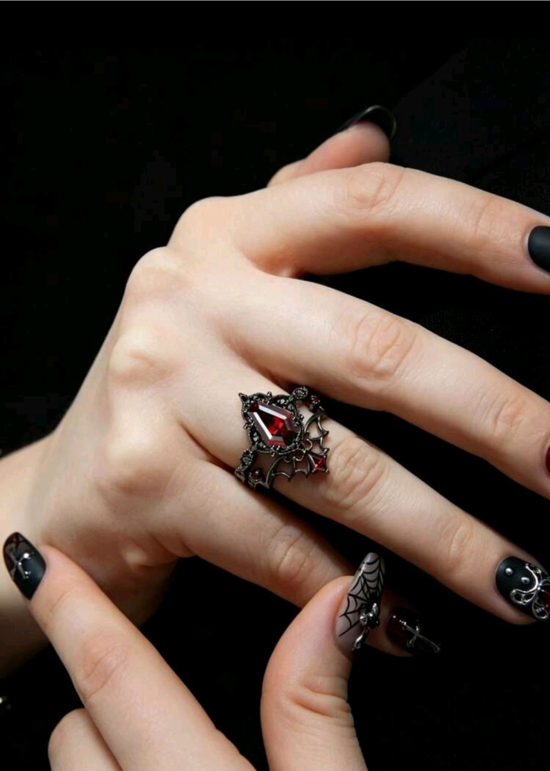 Enchanted Reality Warping Coffin Ring Chaos Magic Necromancy Amulet Gothic
