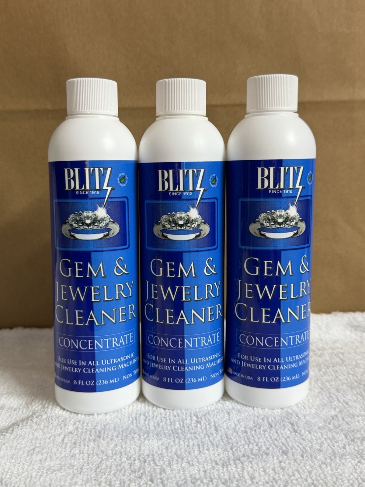 Blitz Gem & Jewelry Cleaner Concentrate 8 fl oz 400 BOTTLES WHOLESALE