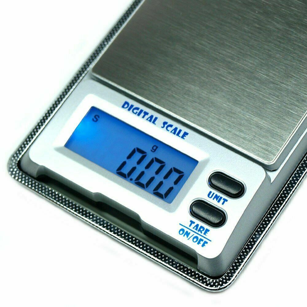 With Hard Case 500g x 0.01g Digital Pocket Scale 0.01g Precision Jewelry Scale