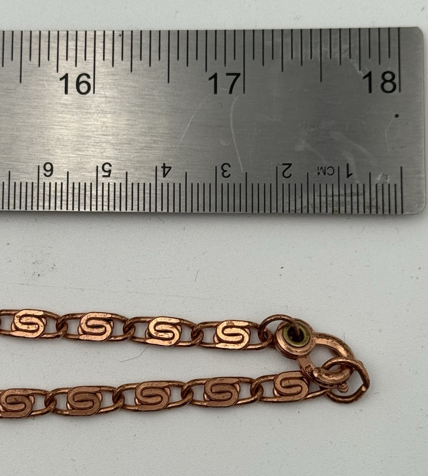 Solid Copper Chain Necklace 3/16 in W x 36 in L Chunky Bold Jewelry