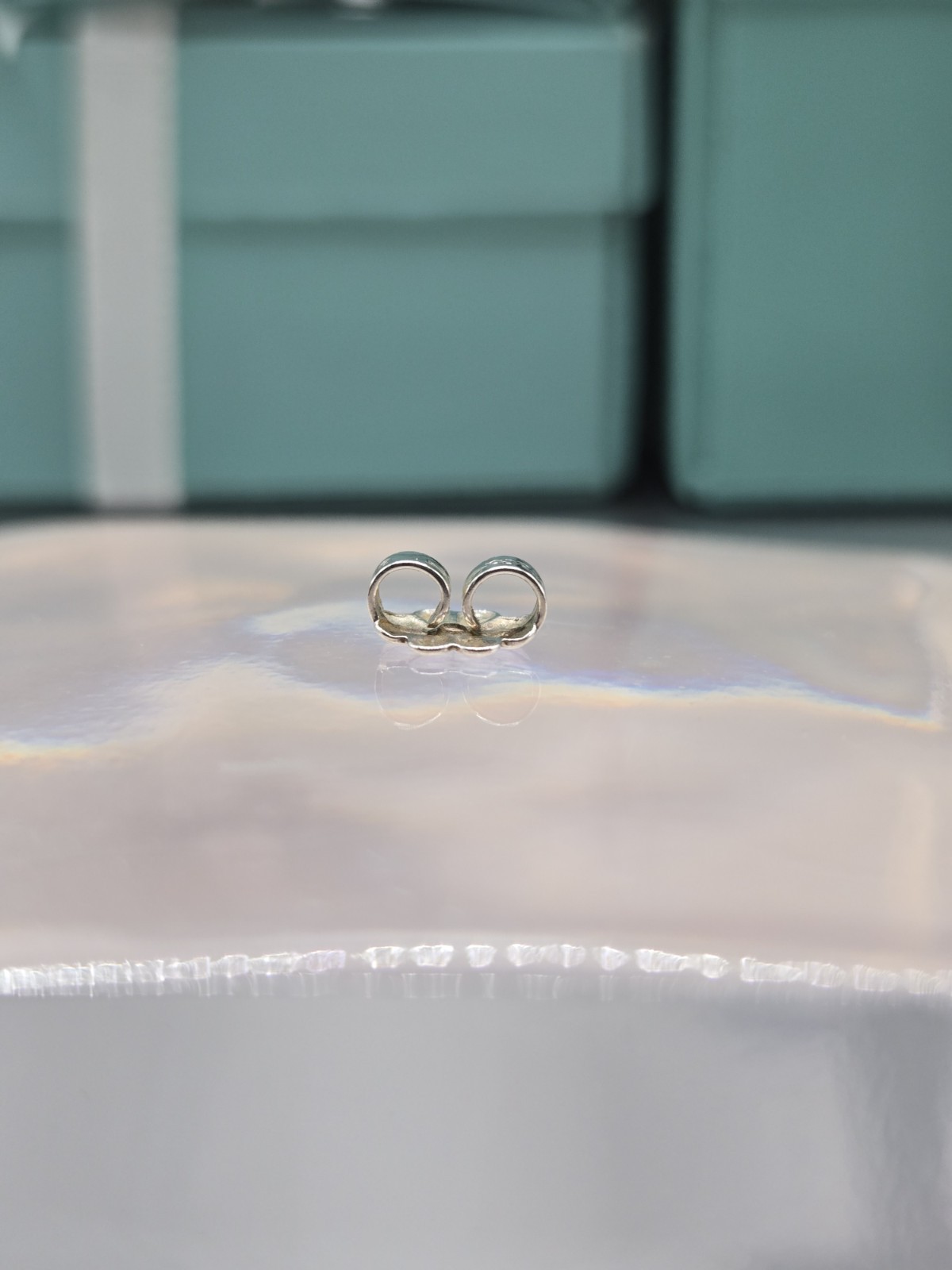 1 Authentic Tiffany & Co. Sterling Silver Earring Butterfly Push Back Backing