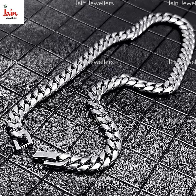 925 Sterling Silver Bracelet – Men’s Silver Band 3mm 5mm 7mm 9mm 11mm Wide