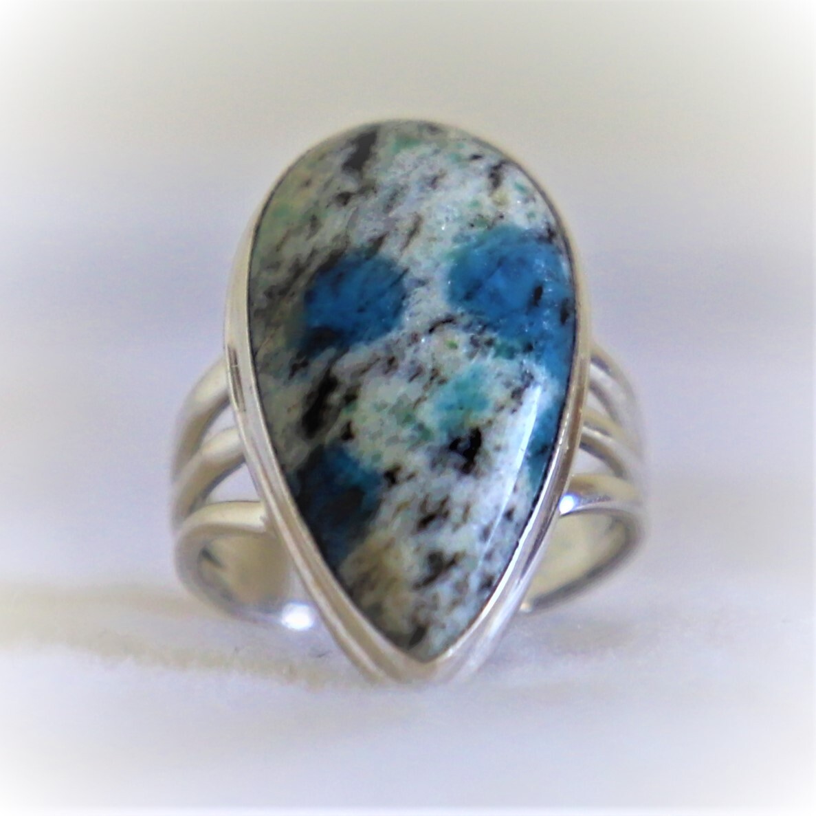 K2 RARE JASPER NATURAL GEMSTONE 925 SOLID STERLING SILVER HANDMADE JEWELRY RING