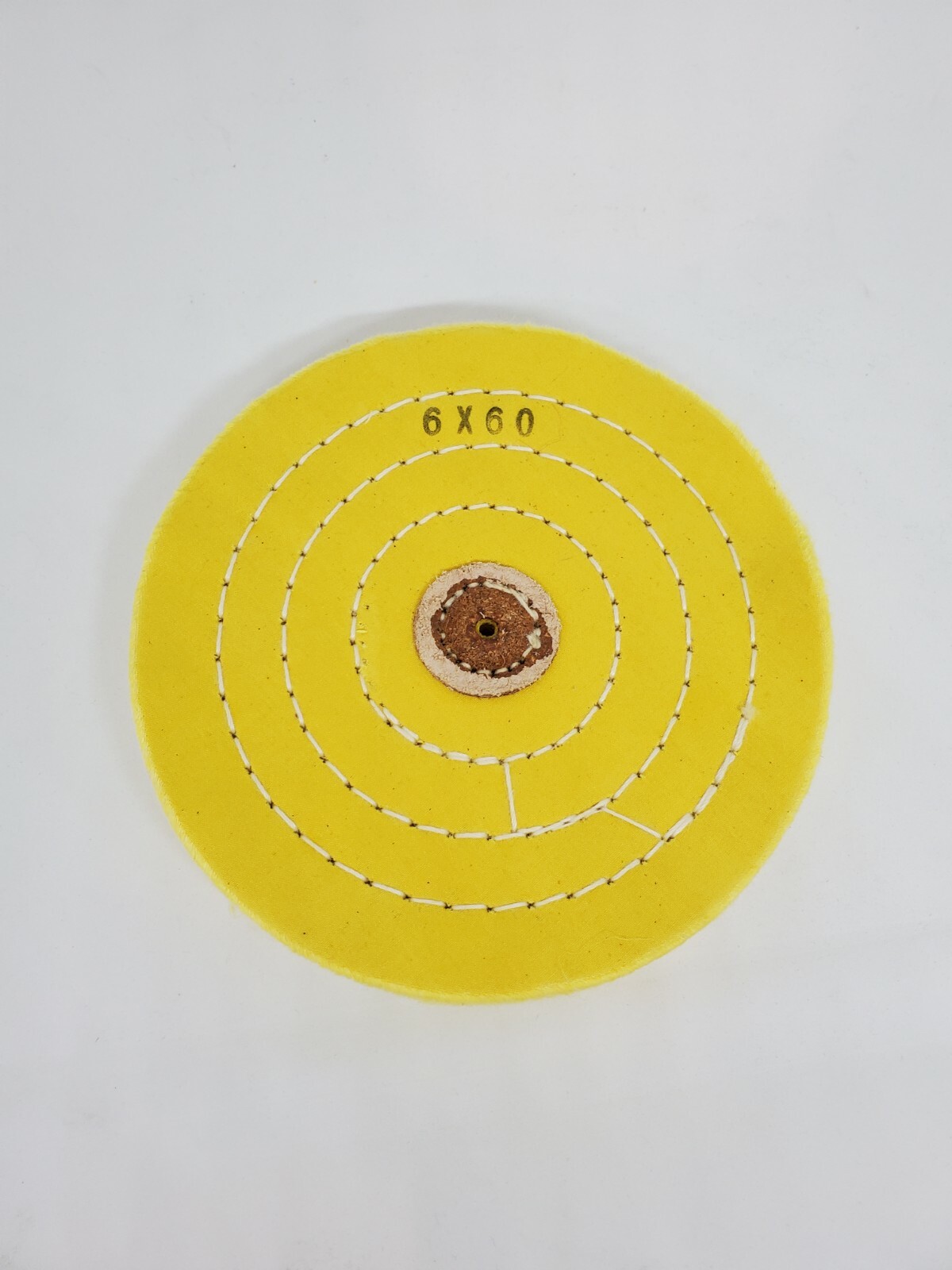6 x 60 ply Muslin Polishing Buffing Wheel, Yellow Treated, 6″ Jewelry Buff M USA