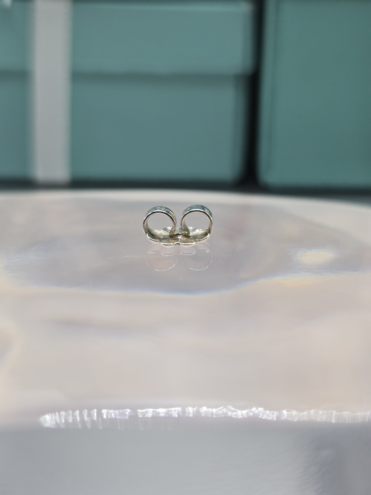 1 Authentic Tiffany & Co. Sterling Silver Earring Butterfly Push Back Backing