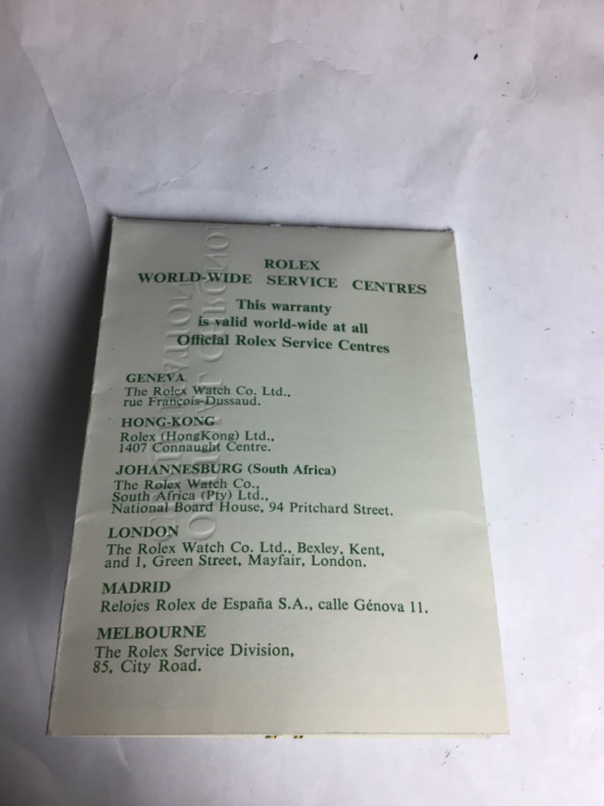 Rolex 513**** Chronometer Authentic One Year Warranty 1970’S